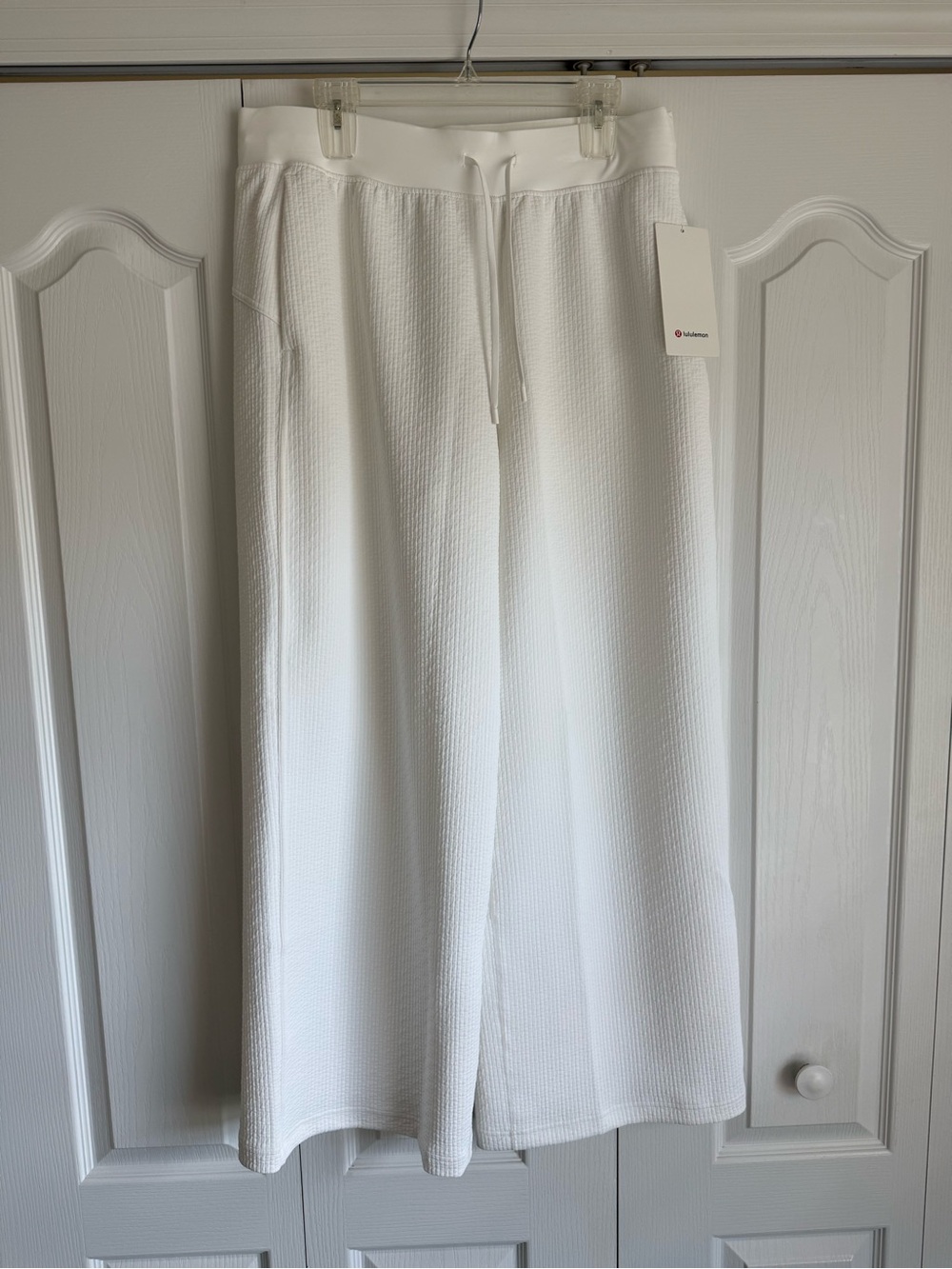 lululemon athletica White Wide-Leg Knit Track Pants